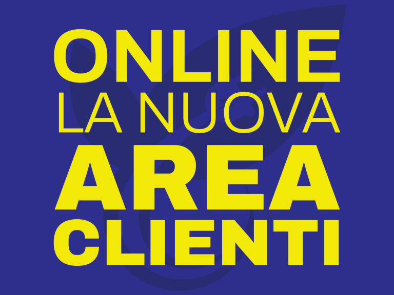 Online la nuova AREA CLIENTI